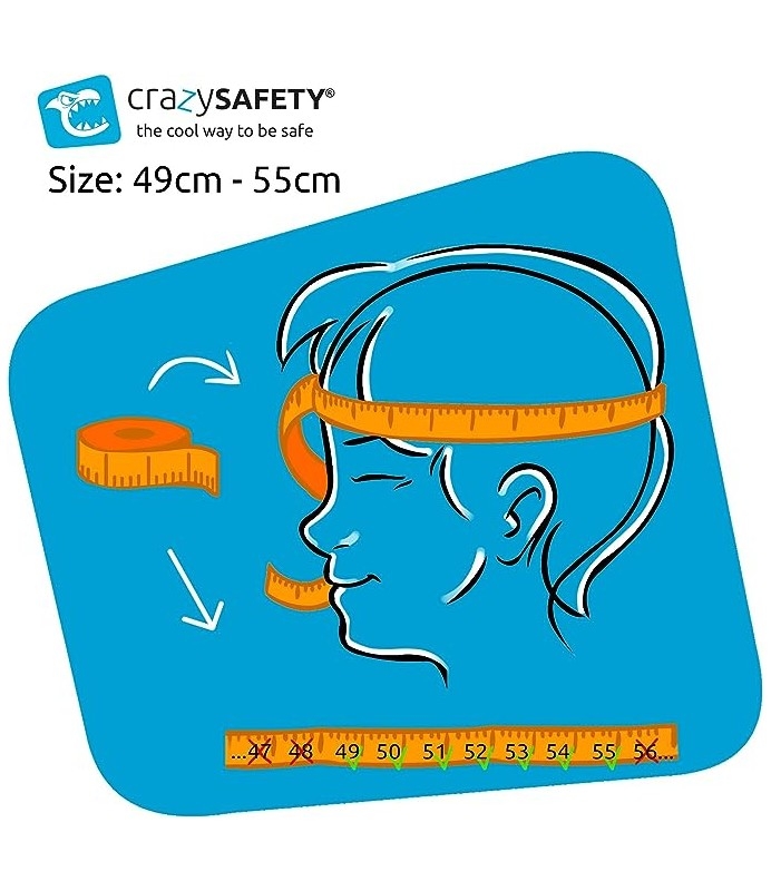 Crazy Safety Casco Integral para Niños, Casco Integral MTB, BMX y  Skateboard