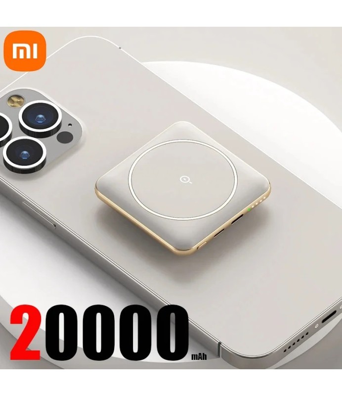 Xiaomi-Mini cargador magnético inalámbrico de 30000mAh, batería externa fina de carga rápida para iPhone, Huawei, Samsung y Xiao