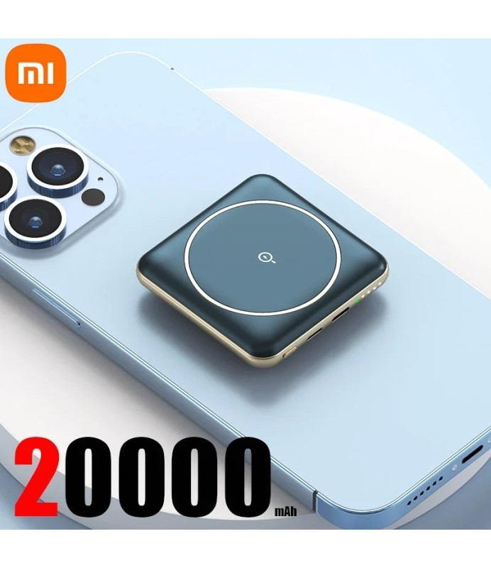 Xiaomi-Mini cargador magnético inalámbrico de 30000mAh, batería externa fina de carga rápida para iPhone, Huawei, Samsung y Xiao